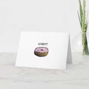 Süße Donut-Karte, Geburtstag, Herzlichen Glückwuns Karte