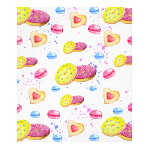 Süße Donuts mit farbenfrohen Glasmustern Fotodruck