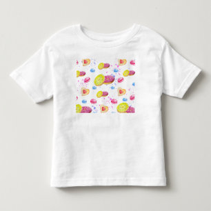 Süße Donuts mit farbenfrohen Glasmustern Kleinkind T-shirt
