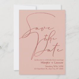 Süße Doodle-Hochzeit Save-the-Date-Einladung Einladung