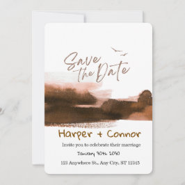 Süße Doodle-Hochzeit Save-the-Date-Einladung Einladung