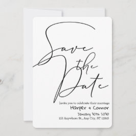 Süße Doodle-Hochzeit Save-the-Date-Einladung Einladung