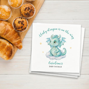 Süße Drachen-Baby-Party Serviette