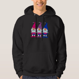 Süße drei Gnome Bisexuelle Flagge Bisexualität Sto Hoodie