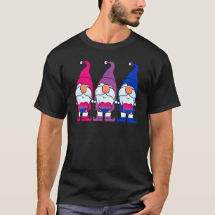 Süße drei Gnome Bisexuellen-Flagge Bisexualität St T-Shirt