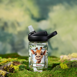 Süße Dschungel-Giraffen-Kinder Unisex Trinkflasche
