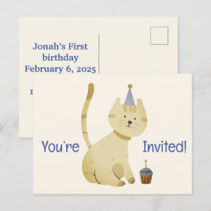 Süße Du bist eingeladen Happy Birthday Postkarten