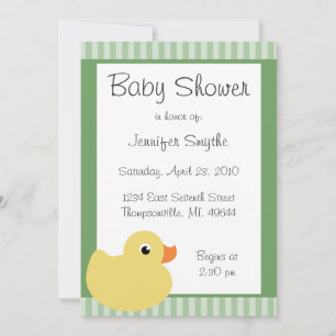 Süße Ducky tadellose Babyparty-Einladungen Einladung