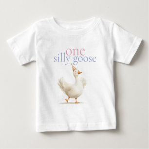 Süße Eine Alberne Gans Erster Geburtstag  Baby T-shirt