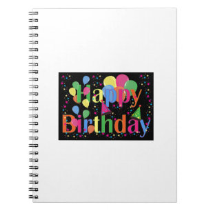 Süße einfache bunte Alles Gute zum Geburtstag Notizblock