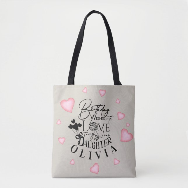 Süße einfache Geschenke für Töchter | Typografie (Vorderseite)