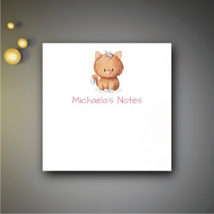 Süße einfache orange Katze Post-it Klebezettel