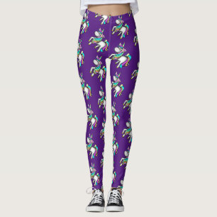 Süße Einhorn Leggings Lila