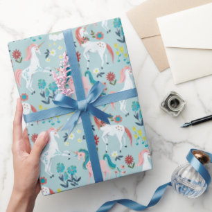 Süße Einhorn-Mädchen-Geburtstagsgeschenk-Verpackun Geschenkpapier