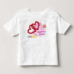 Süße Einhörner und Schmetterlinge Farbige Blumen K Kleinkind T-shirt