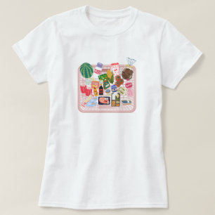 Süße Einkaufskorbtasche im ästhetischen Stil Coz T-Shirt
