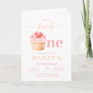 Süße Einladung zum Geburtstag, Cupcake Geburtstag