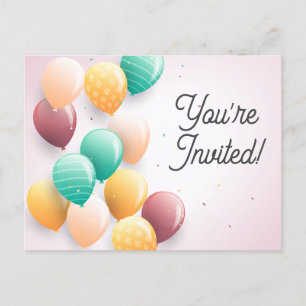 Süße Einladung zum Geburtstag Glückwunschkarten Postkarte