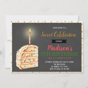 Süße Einladung zur Kuchenparty