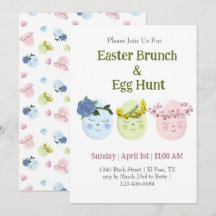 Süße Einladung zur Ostersonntags-Brunch-Ostereiers