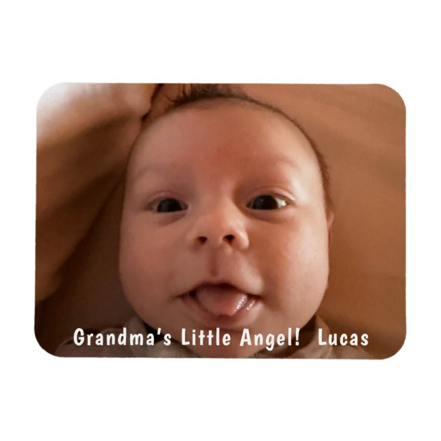 Süße Eins 1 Foto Personalisiert  Magnet (Horizontal)