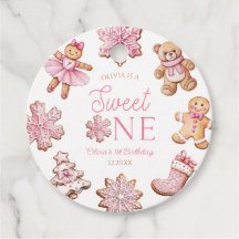 Süße Eins Rosa Lebkuchen 1. Geburtstagsfeier