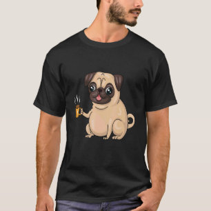 Süße einzigartige Mops- und Kaffeehund-Hund-Spezia T-Shirt