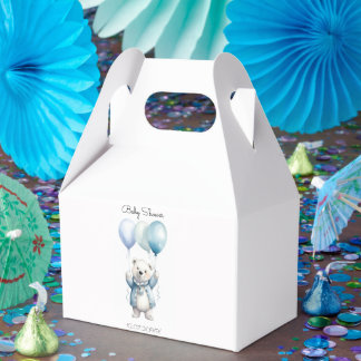 Süße Eisbär-Baby-Shower-Geschenkboxen Geschenkschachtel