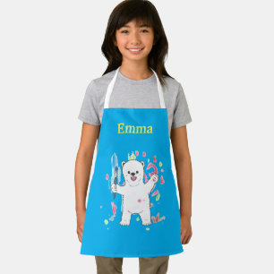 Süße Eisbär-Kinder Namens Kunst Schürze