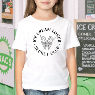 Süße Eisliebhaber-Kinder T-Shirt