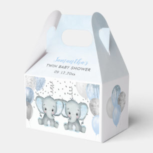 Süße Elefanten-Zwillinge Jungen Ballon-Baby-Party Geschenkschachtel