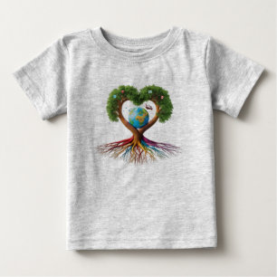 Süße Elefantenfamilie Baby T-Shirt