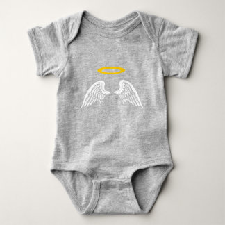Süße Engel Flügel und Heiligenschein Baby Bodysuit Strampler