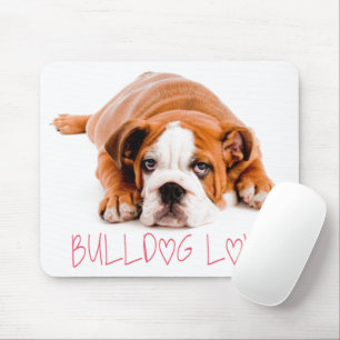 Süße English Bulldog Liebhaber Geschenk Welpe Hund Mousepad