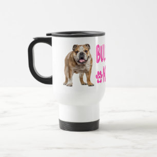 Süße English Bulldog Mom Geschenkidee für Hunde Li Reisebecher