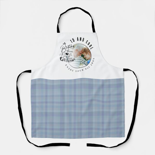 Süße Enkel-Foto-Geschenke Schürze (Vorderseite)