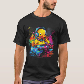 Süße Ente DJ Duck DJ Rave Musik Festivalankop frie T-Shirt