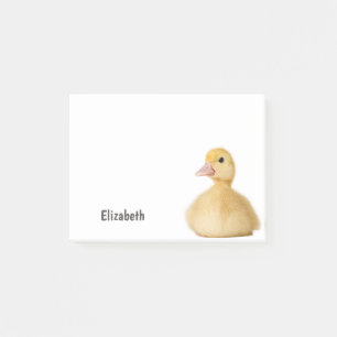 Süße Ente Personalisierter Name Post-it Klebezettel