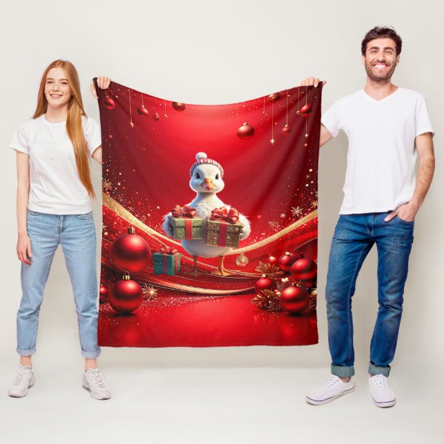 Süße Enten-Flanelldecke Fleecedecke (Beispiel)