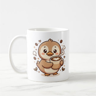 Süße-Enten-Latte-Art-Kawaii-Kaffeetasse Kaffeetasse