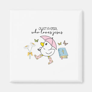 Süße Enten Nur Ein Mädchen Das Jesus Liebt Christl Magnet