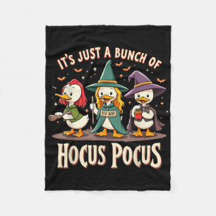 Süße Enten-Trio Hexerei Hokuspokus Halloween Magie Fleecedecke