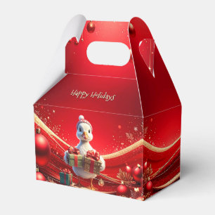 Süße Enten-Weihnachts-Geschenkbox Geschenkschachtel