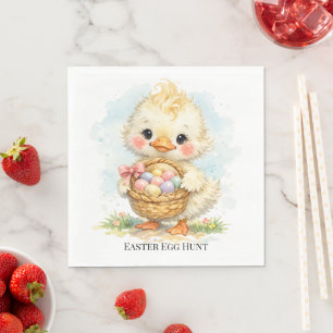 Süße Entlein-Oster-Eier-Party Serviette