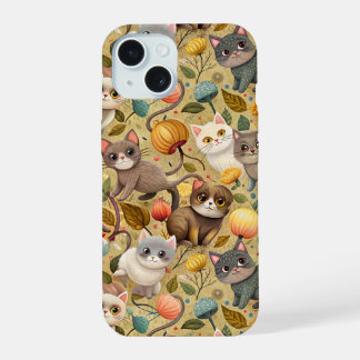 Süße entzückende Katzen Hülle iPhone 15 Hülle