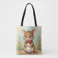 Süße entzückende kleine Maus mit Krawatte