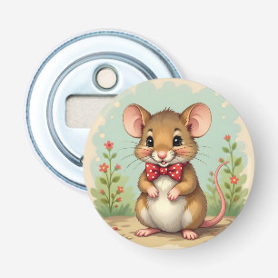 Süße entzückende kleine Maus mit Krawatte Flaschenöffner