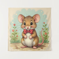 Süße entzückende kleine Maus mit Krawatte