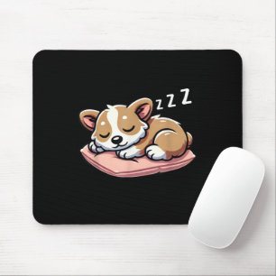 Süße entzückende schlafende Tierliebhaber Welsh Co Mousepad