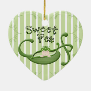 Süße Erbse Keramikornament